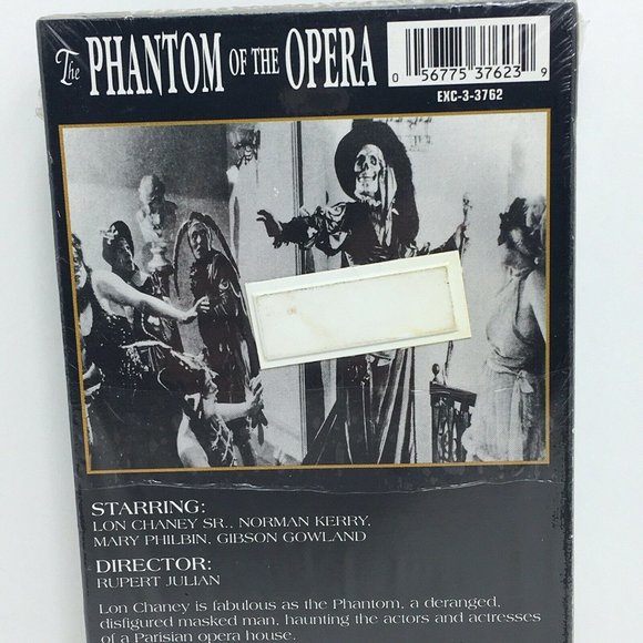 The Phantom Of The Opera VHS Hollywood Gold Eycelsior Collectors Edition Horror - Picture 3 of 12